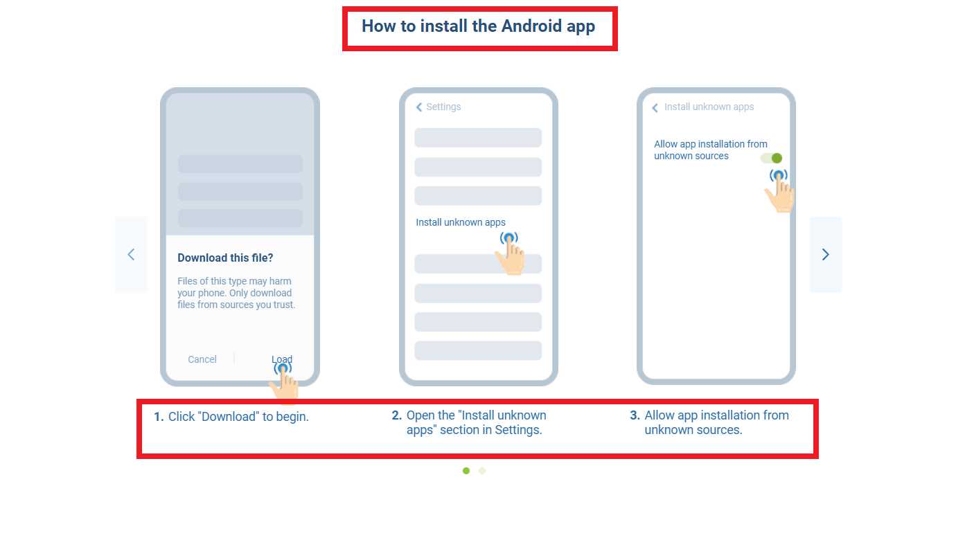 How to download the mobile app for Android from the 1xBet company
